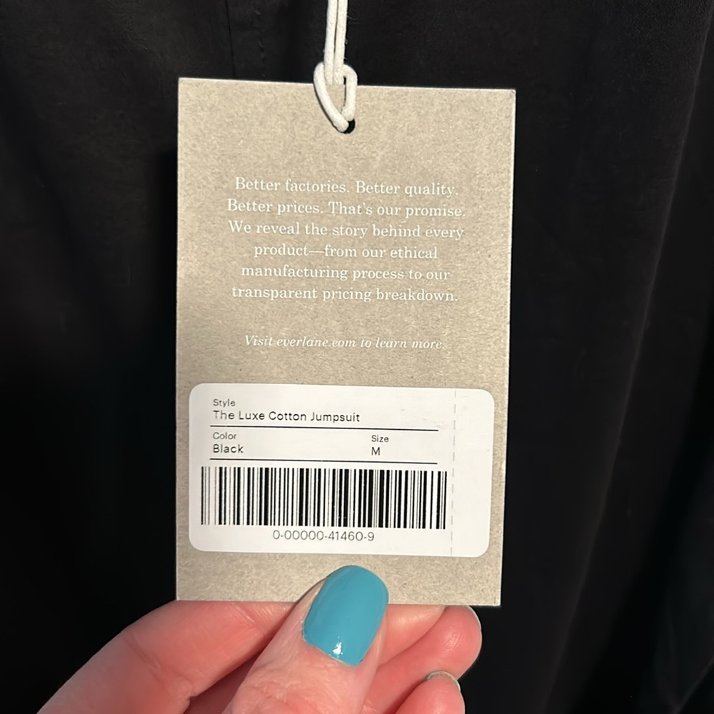 NWT Everlane The Luxe Cotton Jumpsuit - Picture 8 of 16